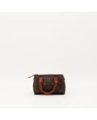 Dunkelbraune Speedy Nano Ledertasche - Guter Zustand - 16x10x7,5 cm