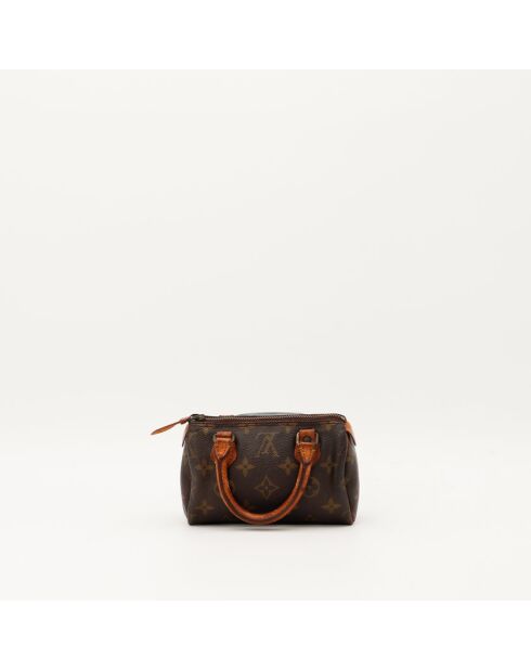 Dunkelbraune Speedy Nano Ledertasche - Guter Zustand - 16x10x7,5 cm