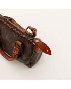 Dunkelbraune Speedy Nano Ledertasche - Guter Zustand - 16x10x7,5 cm