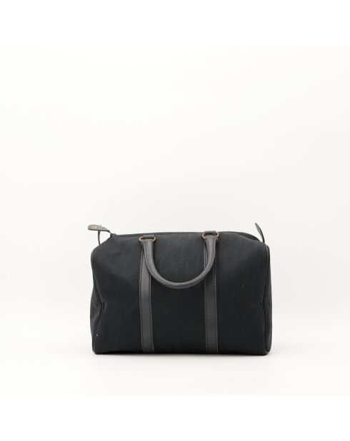 Sac en cuir Boston noir  - Très bon état - 30x14x19 cm