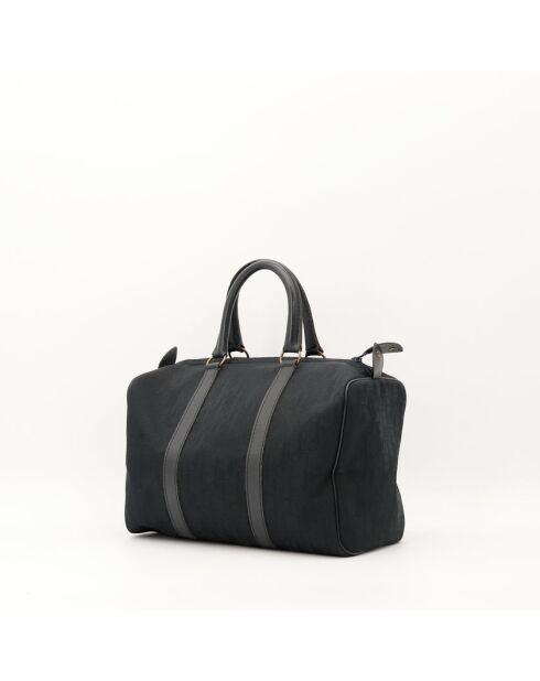 Sac en cuir Boston noir  - Très bon état - 30x14x19 cm