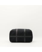 Sac en cuir Boston noir  - Très bon état - 30x14x19 cm