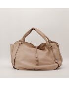 Bittersüße beige Ledertasche - Guter Zustand - 44x32x15 cm