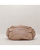 Bittersüße beige Ledertasche - Guter Zustand - 44x32x15 cm