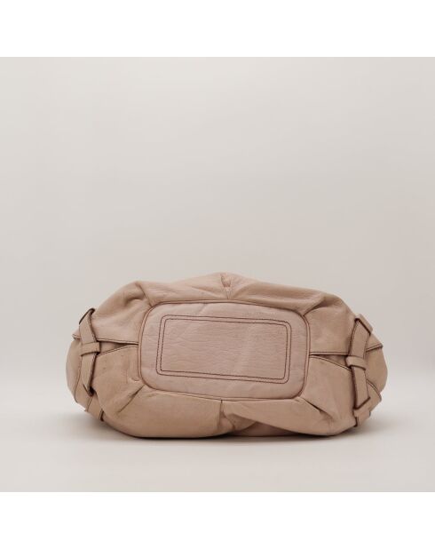 Bittersüße beige Ledertasche - Guter Zustand - 44x32x15 cm
