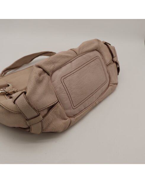 Bittersüße beige Ledertasche - Guter Zustand - 44x32x15 cm
