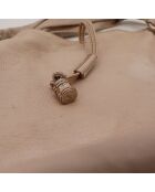 Bittersüße beige Ledertasche - Guter Zustand - 44x32x15 cm