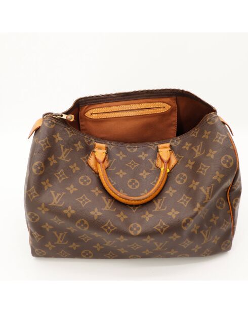 Speedy 35 dunkelbraune Ledertasche - Sehr guter Zustand - 35x18x23 cm