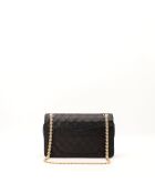 Timeless Double Flap zwarte leren schoudertas - Zeer goede conditie - 25x17x7 cm