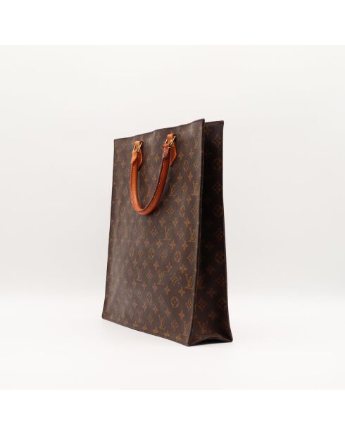 Sac Plat marron foncé - Excellent état - 36x38x8 cm