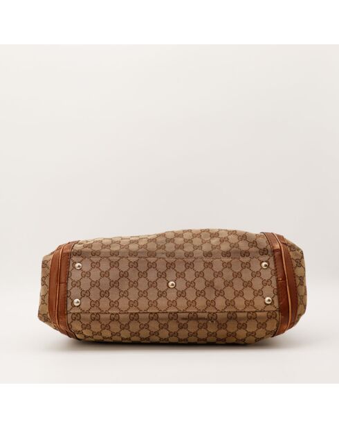Bolso de piel Bella Bamboo Brown - Buen estado - 40x33x14 cm