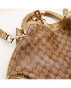 Bolso Indy hobo marrón/dorado - Buen estado - 38x32x2 cm