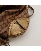 Bolso Indy hobo marrón/dorado - Buen estado - 38x32x2 cm