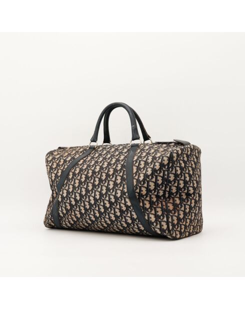 Bolso de piel Boston beige/marrón - Buen estado - 41x23x18 cm