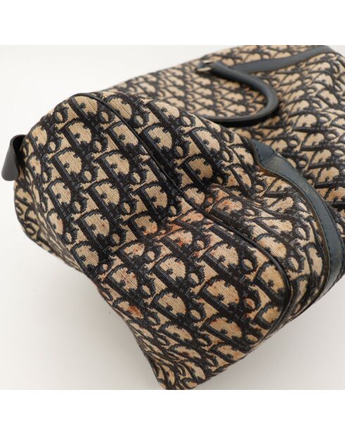 Bolso de piel Boston beige/marrón - Buen estado - 41x23x18 cm