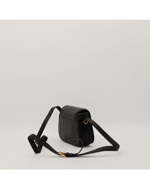 Schwarze Ledertasche Triomphe - Guter Zustand - 17x14x4 cm