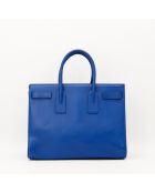 Blaue Ledertasche - Sehr guter Zustand - 40x30x21 cm