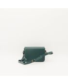 Bandolera Triomphe Teen de piel verde bosque - Excelente estado - 18,5x13,5x7 cm