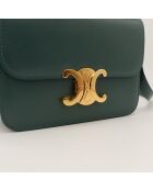 Bandolera Triomphe Teen de piel verde bosque - Excelente estado - 18,5x13,5x7 cm