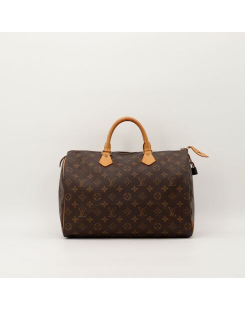 Speedy 35 dunkelbraune Ledertasche - Guter Zustand - 35x18x23 cm