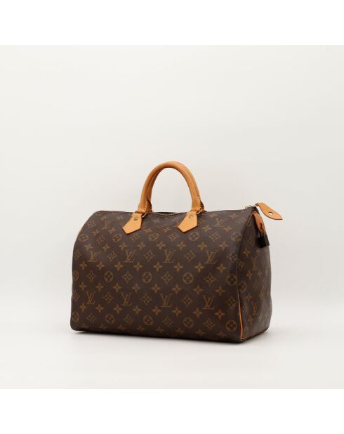 Speedy 35 dunkelbraune Ledertasche - Guter Zustand - 35x18x23 cm