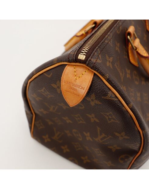 Speedy 35 dunkelbraune Ledertasche - Guter Zustand - 35x18x23 cm
