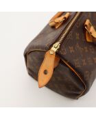 Speedy 35 dunkelbraune Ledertasche - Guter Zustand - 35x18x23 cm