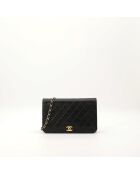 Timeless OneFlap zwarte leren tas - Zeer goede staat - 23,5x14x5,5 cm