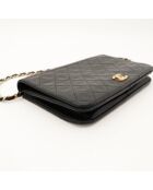 Timeless OneFlap zwarte leren tas - Zeer goede staat - 23,5x14x5,5 cm