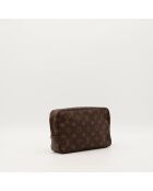 Dunkelbrauner Toilettenbeutel - Sehr guter Zustand - 28x18x8 cm
