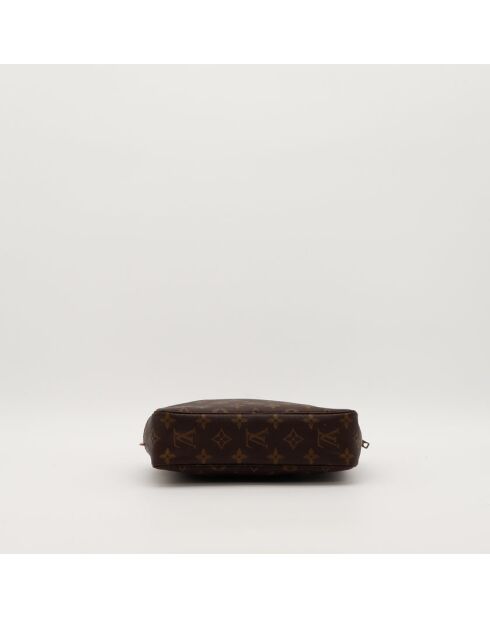 Dunkelbrauner Toilettenbeutel - Sehr guter Zustand - 28x18x8 cm