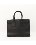 Schwarze Ledertasche - Guter Zustand - 32x26x16 cm