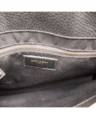 Schwarze Ledertasche - Guter Zustand - 32x26x16 cm