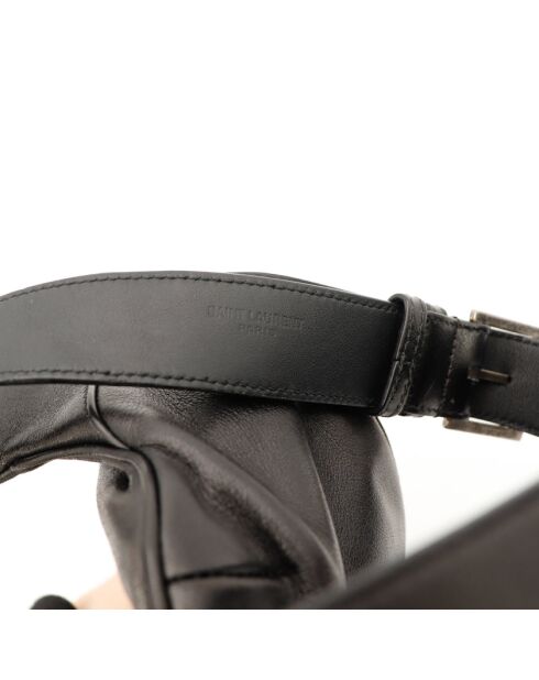 Cassandre Gürteltasche aus schwarzem Leder - Sehr guter Zustand - 13x25x8 cm
