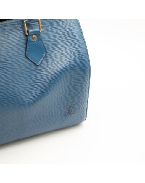 Speedy 25 blaue Ledertasche - Sehr guter Zustand - 25x19x15 cm
