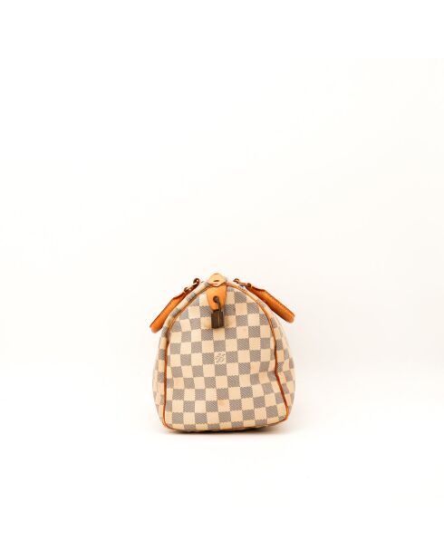 Speedy 30 Damier beige Ledertasche - Guter Zustand - 30x21x17 cm