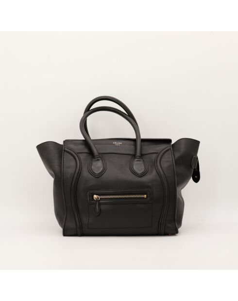 Luggage Phantom leren tas in zwart leer - Zeer goede staat - 26x25x13 cm
