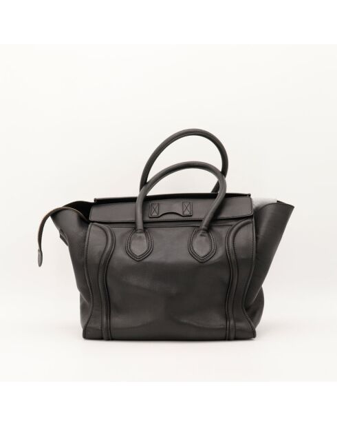 Luggage Phantom leren tas in zwart leer - Zeer goede staat - 26x25x13 cm