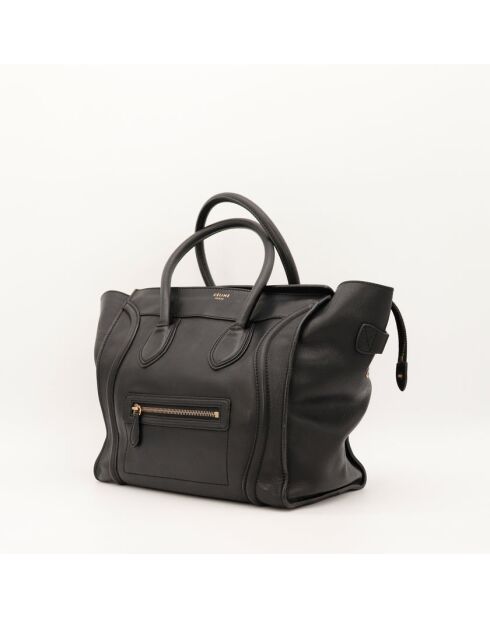 Luggage Phantom leren tas in zwart leer - Zeer goede staat - 26x25x13 cm