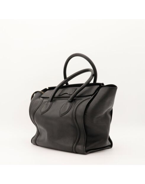 Luggage Phantom leren tas in zwart leer - Zeer goede staat - 26x25x13 cm