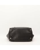 Luggage Phantom Ledertasche aus schwarzem Leder - Sehr guter Zustand - 26x25x13 cm
