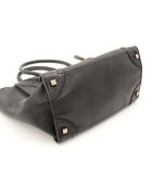 Luggage Phantom Ledertasche aus schwarzem Leder - Sehr guter Zustand - 26x25x13 cm