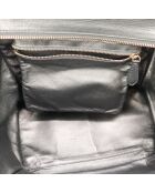 Luggage Phantom Ledertasche aus schwarzem Leder - Sehr guter Zustand - 26x25x13 cm