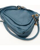 Paraty blaue Ledertasche - Sehr guter Zustand - 38x27x17 cm