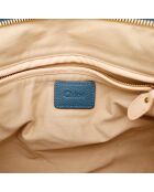 Paraty blaue Ledertasche - Sehr guter Zustand - 38x27x17 cm