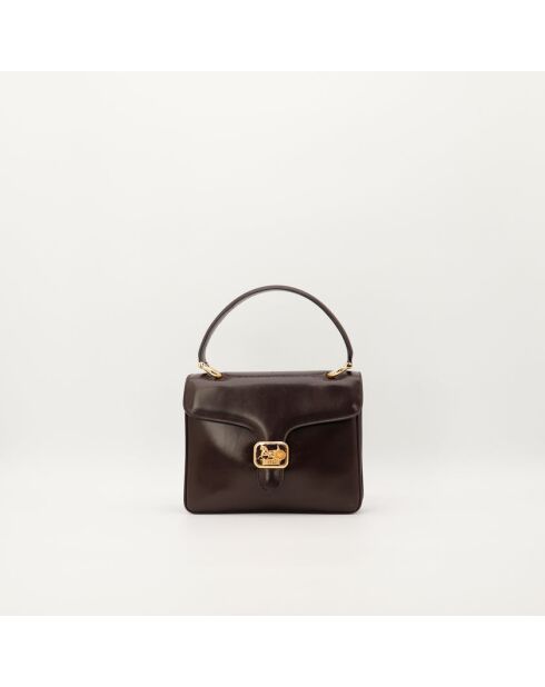 Borsa Triomphe in pelle marrone - Ottime condizioni - 24x18 cm