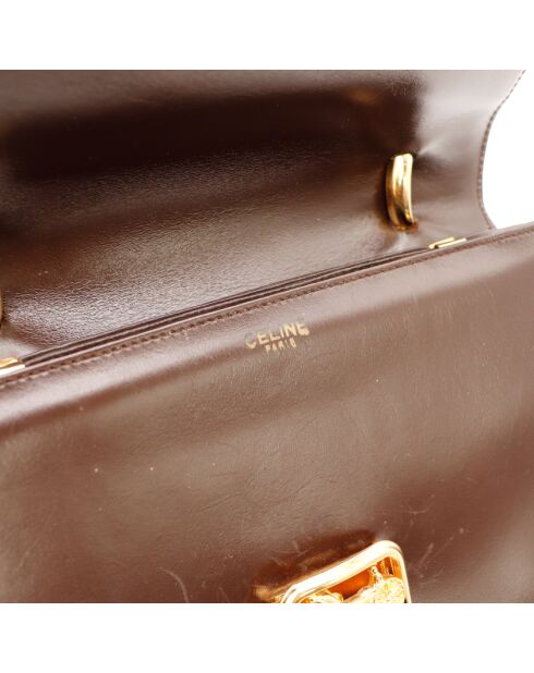 Borsa Triomphe in pelle marrone - Ottime condizioni - 24x18 cm
