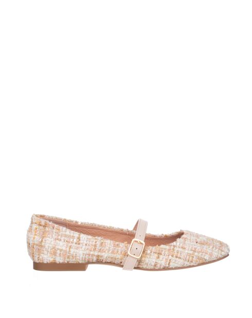 Ballerines Buckle beiges