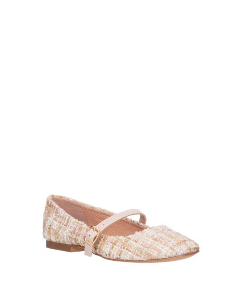 Ballerines Buckle beiges
