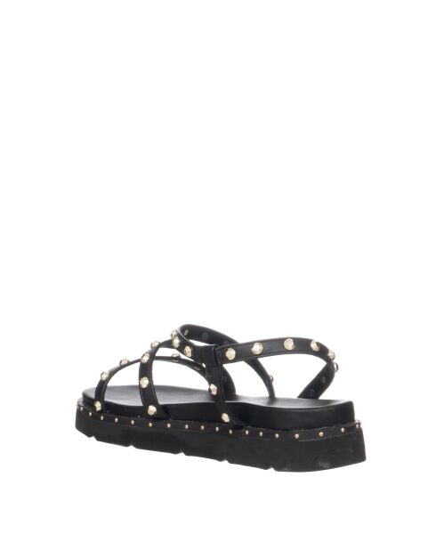 Zwarte zachte sandalen